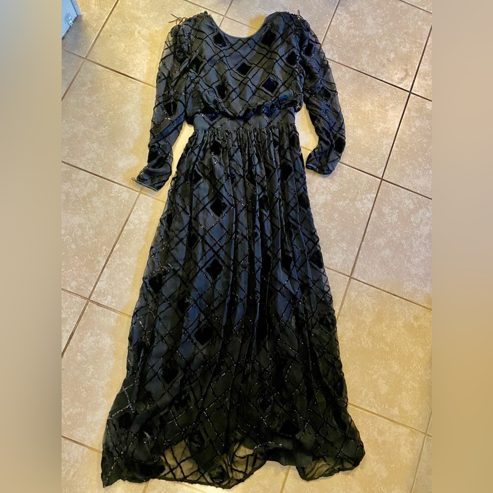 THE SILK FARM VINTAGE EVENING GOWN